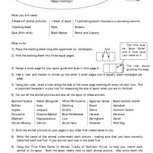 Making a Spoor Guide